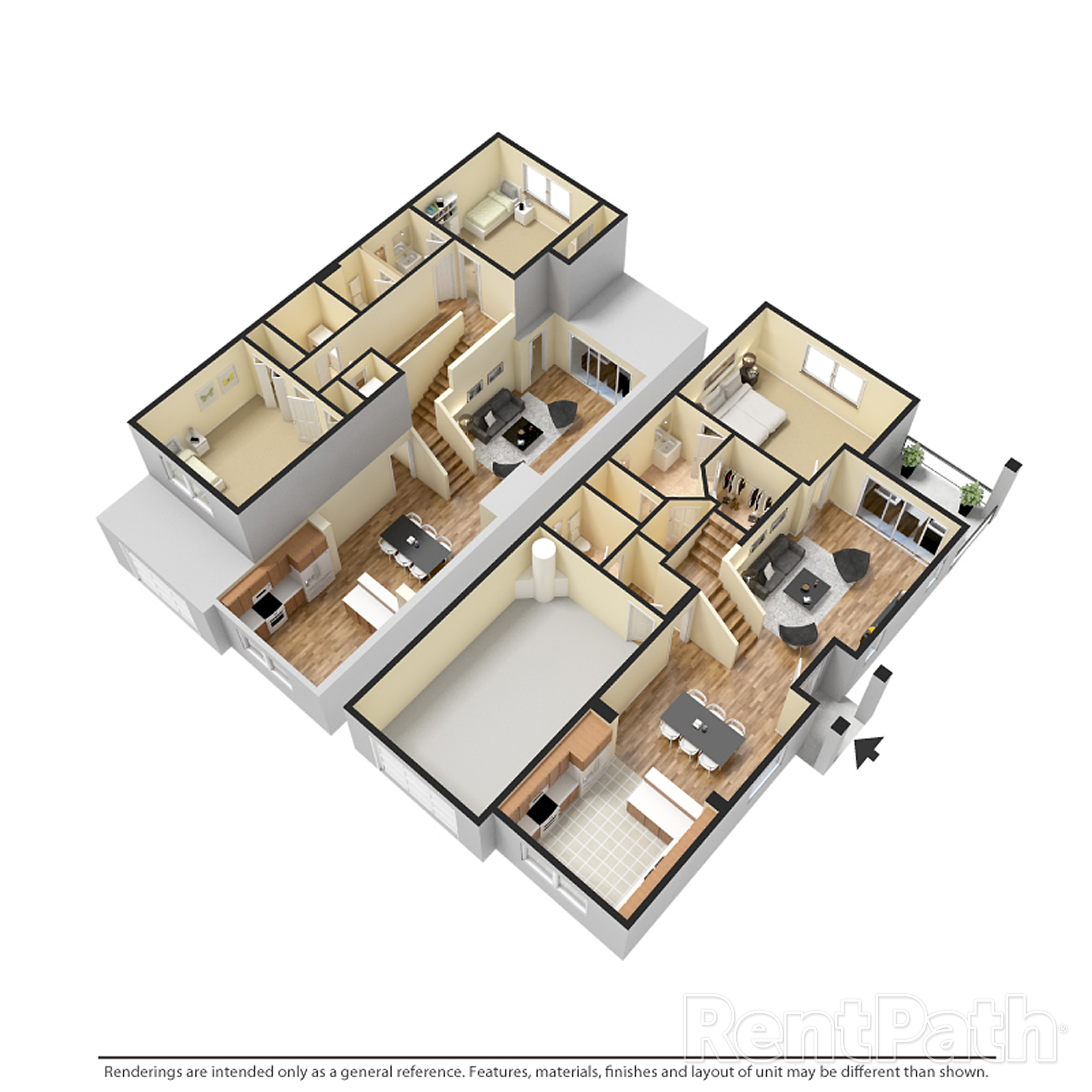 Floor Plans Lakeside Townhomes at Seven Oaks